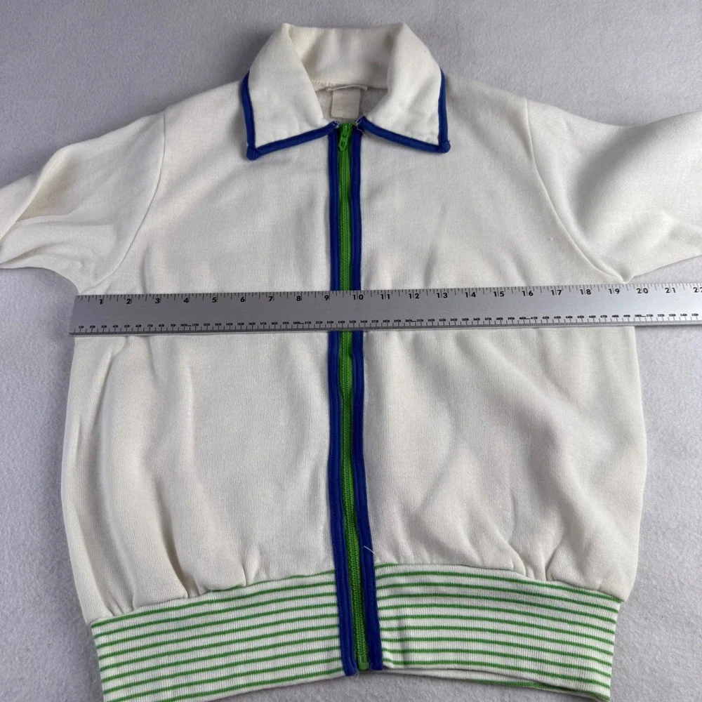 Vintage Pick-Its by Tully Kid's Track Jacket Zip Size M USA Made
